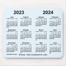 2023-2024 skolårskalender av Janz Alice Blue Musmatta
