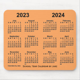 2023-2024 Skolårskalender av Janz Sandy Brown Musmatta