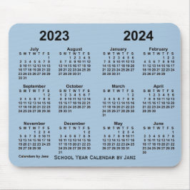 2023-2024 Skolårskalender av Janz Steel Blue Musmatta