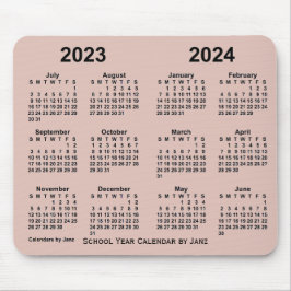 2023-2024 Skolårskalender av Janz Thistle Musmatta