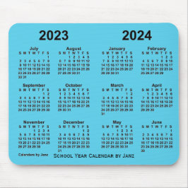 2023-2024 Skolårskalender från Janz Himlar Blue Musmatta
