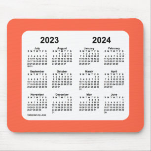 2023-2024 Skolkalender av Janz Tomato Red Musmatta