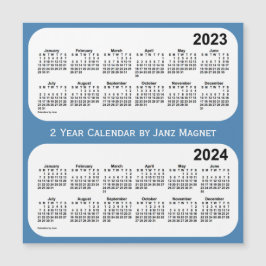2023-2024 Stålblå tvåårskalender från Janz