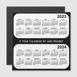 2023-2024 Svartvit tvåårskalender från Janz