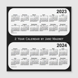 2023-2024 Svartvit tvåårskalender från Janz