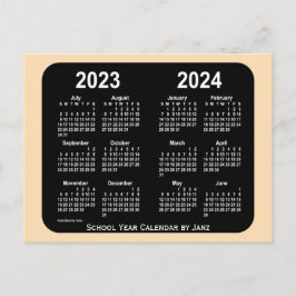2023-2024 Wheat Neon Mini School Calendar från Jan Vykort