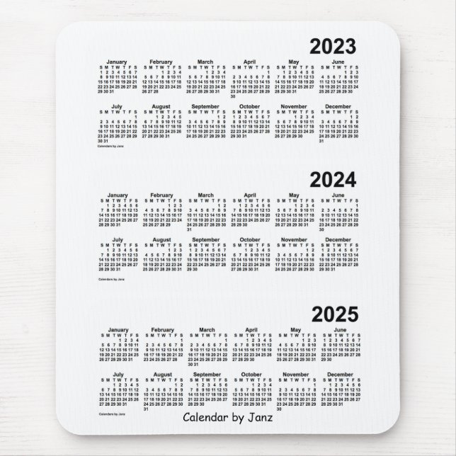2023-2025 års vitbok om treårskalender från Janz Musmatta (Framsidan)