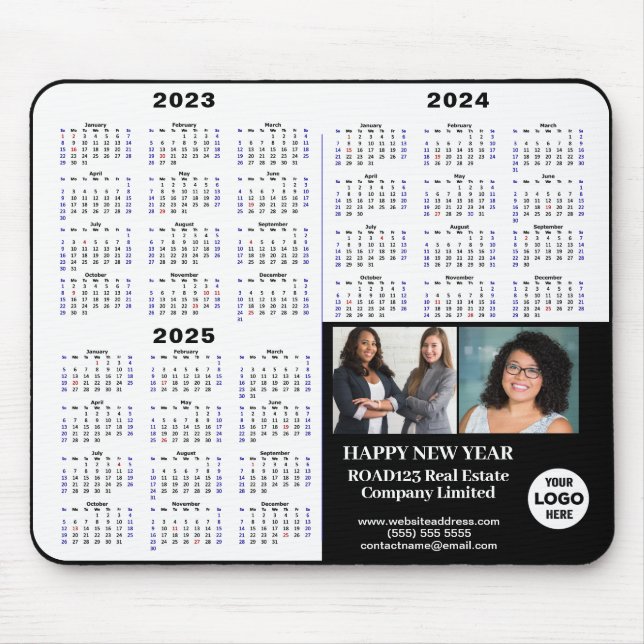 2023-2025 Business Calendar Modern Minimalist Musmatta (Framsidan)