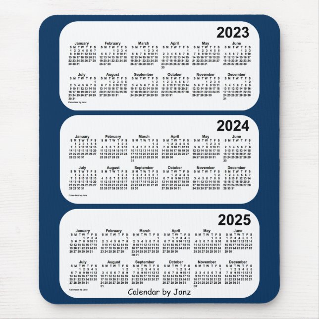 2023-2025 Polisbox Blue 3 Year Calendar by Janz Musmatta (Framsidan)