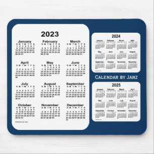 2023-2025 Polisbox Blue 3 Year Calendar by Janz Musmatta