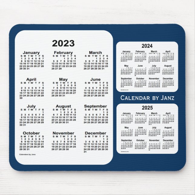 2023-2025 Polisbox Blue 3 Year Calendar by Janz Musmatta (Framsidan)