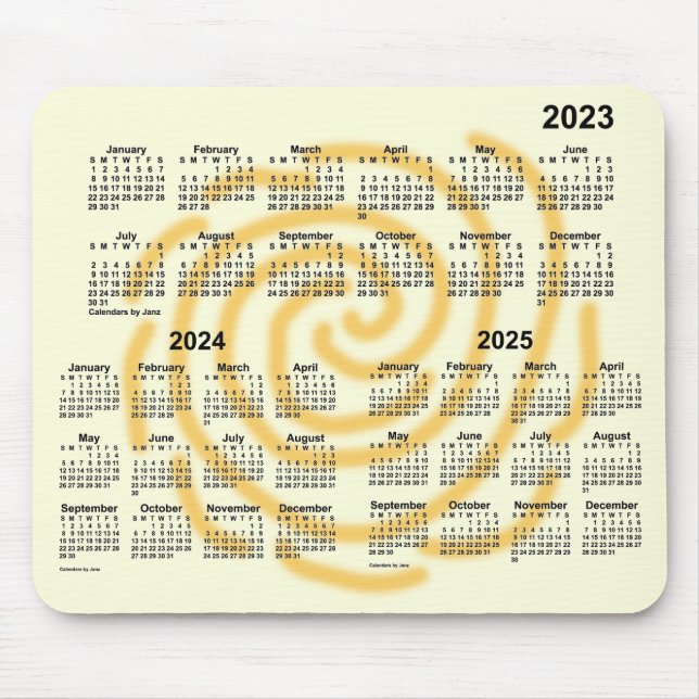 2023-2025 Sunny Days 3 Year Calendar by Janz Musmatta (Framsidan)