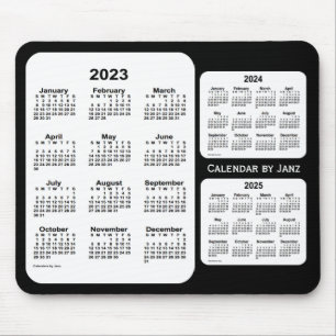 2023-2025 svartvita 3 år kalender vid Janz Musmatta