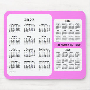 2023-2025 Violet 3 Year Calendar by Janz Musmatta