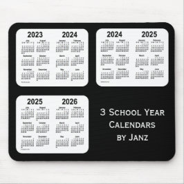 2023-2026 års svarta nyårskalendrar från Janz Musmatta