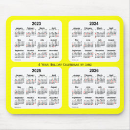 2023-2026 Gultens Helgdag Kalender från Janz Musmatta