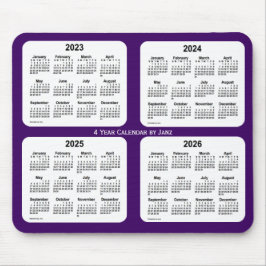 2023-2026 Lila 4-årskalender av Janz Mouse Pad Musmatta