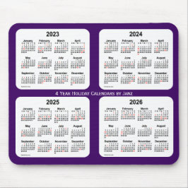 2023-2026 Lila Helgdag Calendar av Janz Musmatta