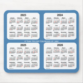 2023-2026 Steel Blue Helgdag Calendar från Janz Musmatta