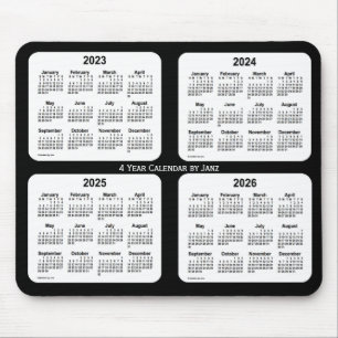 2023-2026 svartvita 4 år kalender vid Janz Musmatta
