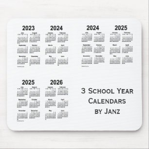 2023-2026 Vita treårskalendrar från Janz Musmatta
