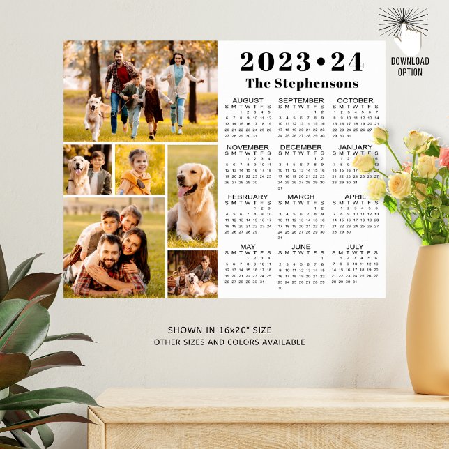 2023-24 Skolkalender 6 Foton Personlig Poster (Skapare uppladdad)