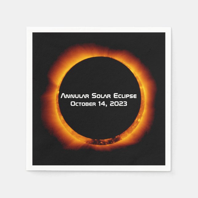 2023 Annular Solar Eclipse Pappersservett (Framsidan)
