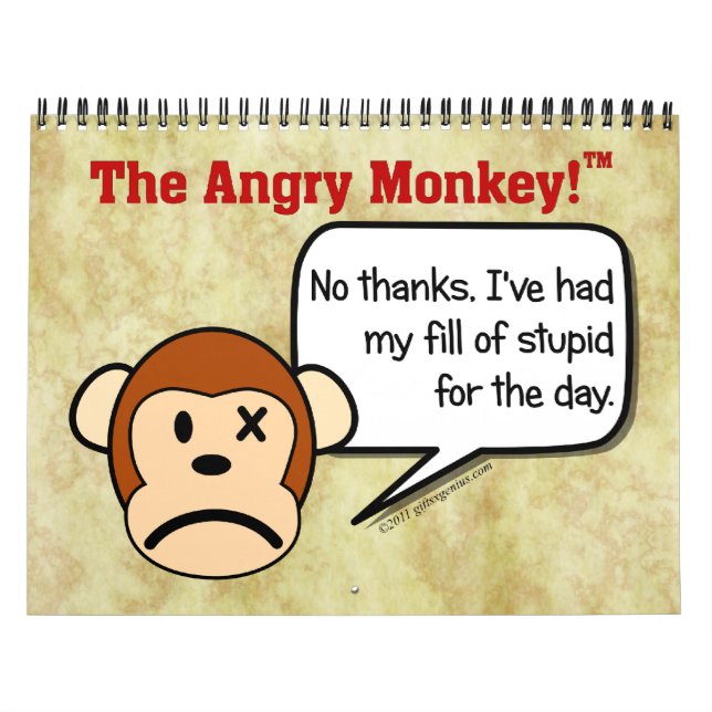 2023 Anpassad missnöjd anställd 12 månader Kalender (Omslag)