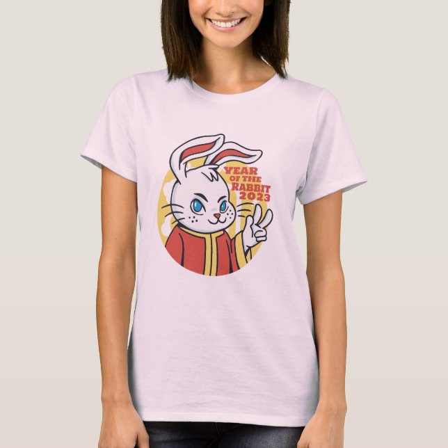 2023 År för kaninen T Shirt (Framsida)