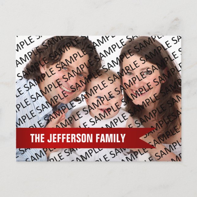 2023 års årskalender för fotomall för familjen vykort (Framsida)