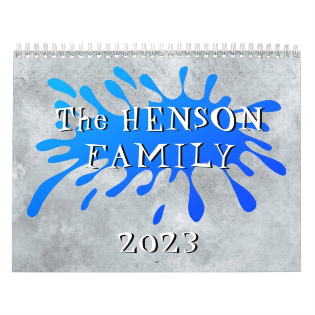 2023 års familjekalender med 12 foton kalender (Omslag)