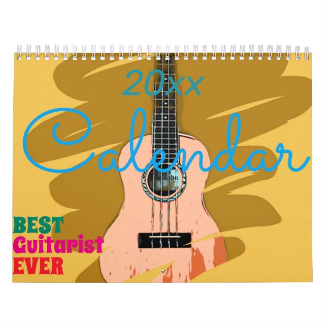 2023 års kalender för bästa guitarist någonsin (Omslag)