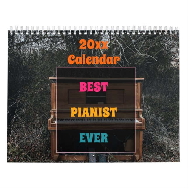 2023 års kalender för bästa pianist någonsin (Omslag)