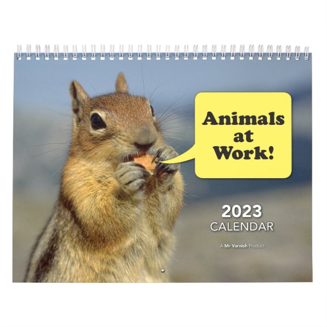 2023 års kalender för djur i arbete (Omslag)