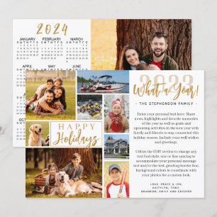 2023 års kalender för fotopassage 2024 julkort