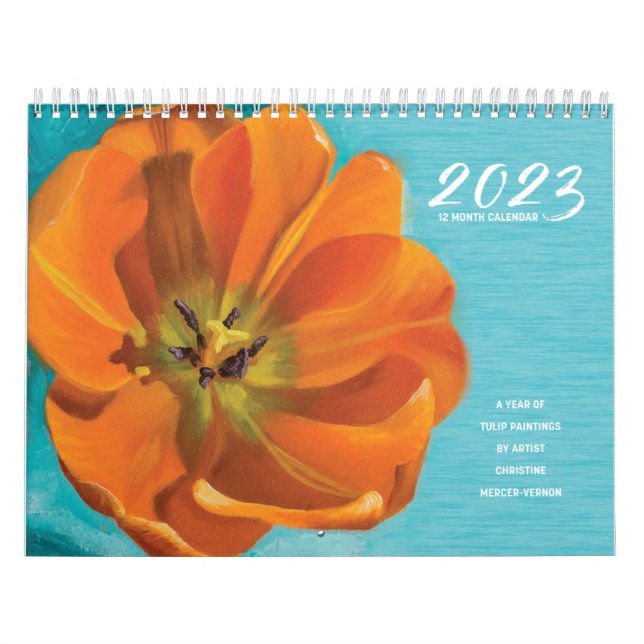 2023 års kalender för tulipblommor (Omslag)