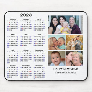 2023 års kalender - minimalistisk fotomodern i 5-f musmatta