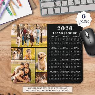 2023 års moderna kalender 6 Photo Collage Personli Musmatta