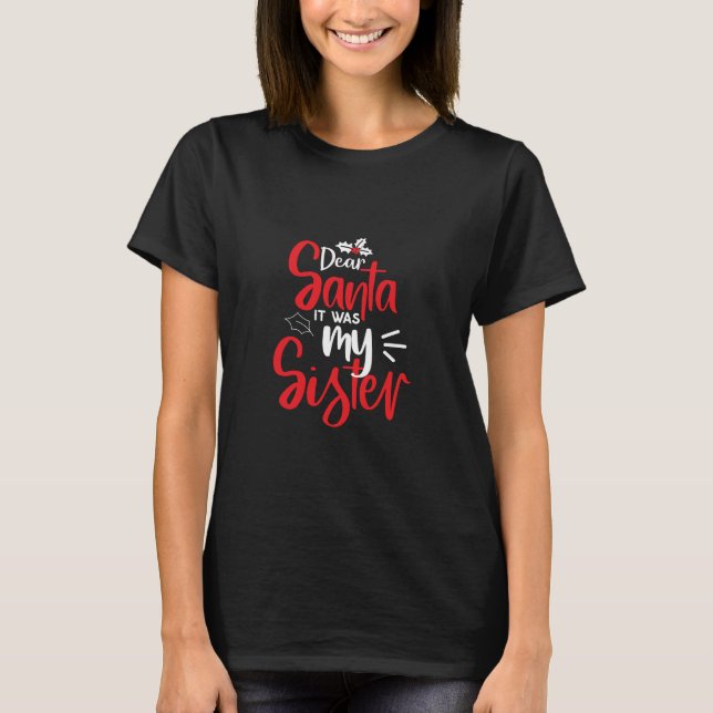 2023 års Santa Syskon Humor-citat T Shirt (Framsida)