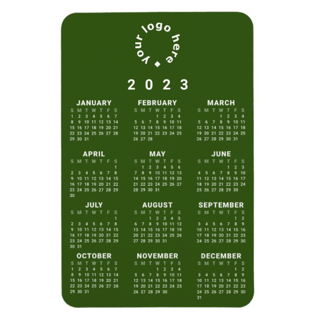 2023 års snabbkalender med Anpassningsbarnas Logot Magnet (Vertikal)