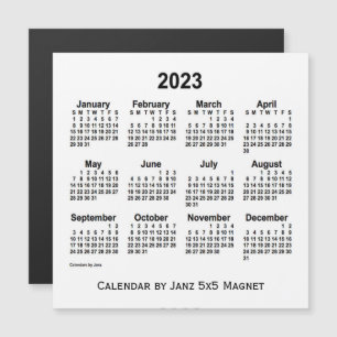 2023 års vitbok från Janz 5 x 5 Magnet