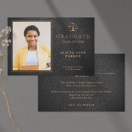 2023 Bild av Lag-studenten, svart guld Meddelande