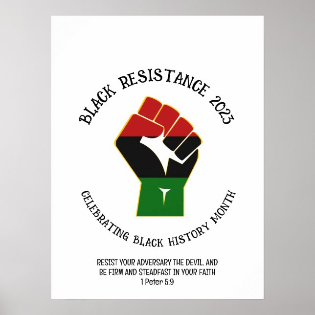 2023 BLACK HISTORISK MÅNADSresistens Poster (Framsidan)