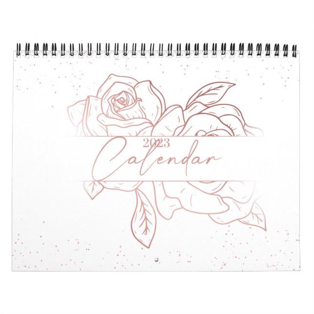 2023-Blommigtens väggkalender | ROSA Kalender (Omslag)