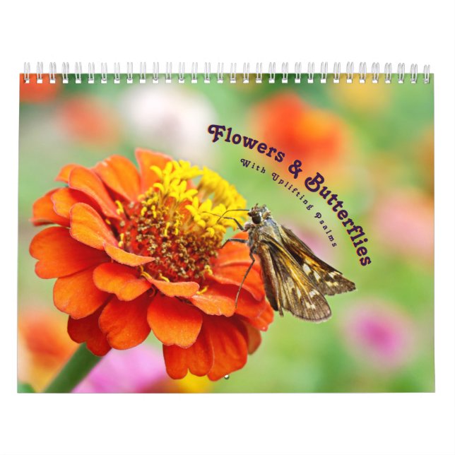 2023 Blommor & Fjärilar med Uppbyggande Psalmer Kalender (Omslag)