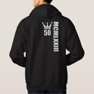 2023 Born 1973 Romerska siffror 50-årsdagen Hoodie
