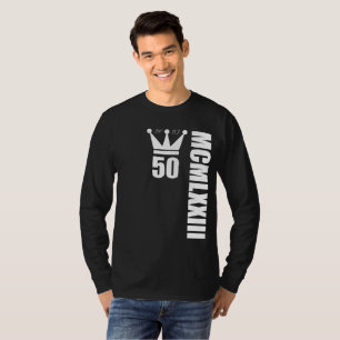 2023 Born 1973 Romerska siffror 50-årsdagen T Shirt