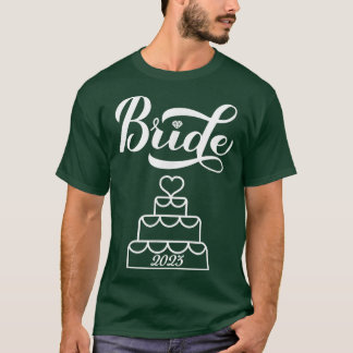 2023 Bride Bröllop Dekoration T Shirt