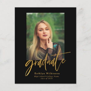 2023 BUDGET Elegant Guld 5 Fotograminbjudan Flygblad
