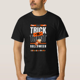 2023 Bus eller godis-Halloween-design T Shirt